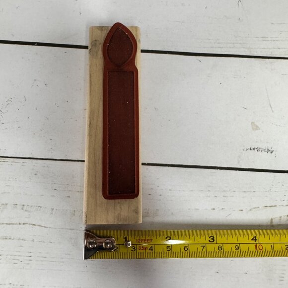 Stampin Up Happy Birthday Wood Mounted Rubber Stamp Candle Birthday Wishes Words - Picture 10 of 12